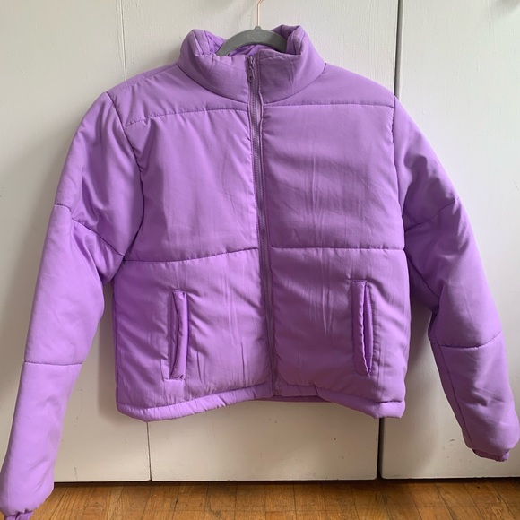 Boohoo Lavender Puffer - Picture 2 of 3